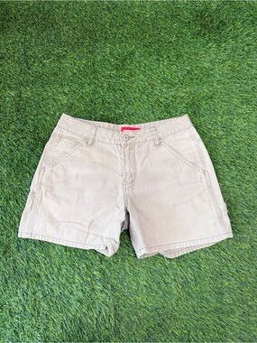 Vintage Unionbay Khaki Carpenter Utility Shorts Y2K Beige womens/junior Size 5